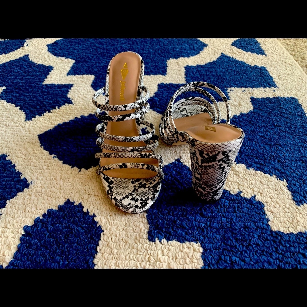 Snakeskin mule sandal (never worn)